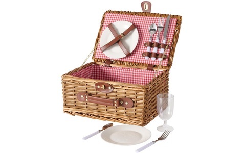 Boltze, Boltze Picknickkorb Darcel 11-teilig, BOLTZE Picknickkorb »Darcel 11-teilig«
