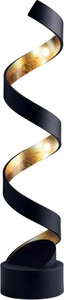 Eco-Light, LED-Tischleuchte Helix, Höhe 74 cm, schwarz-gold, ECO-LIGHT LED Tischleuchte »HELIX«, Leuchtmittel LED-Modul LED fest integriert