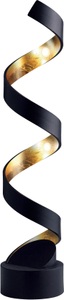 Eco-Light, LED-Tischleuchte Helix, Höhe 74 cm, schwarz-gold, ECO-LIGHT LED Tischleuchte »HELIX«, Leuchtmittel LED-Modul LED fest integriert
