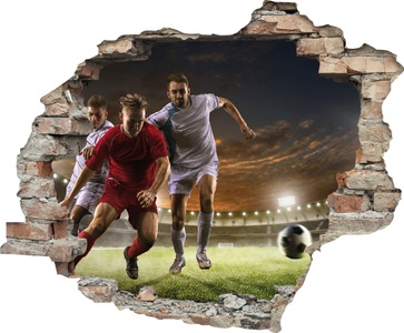 queence Wandtattoo »Fussball Zweikampf« (1 Stück)