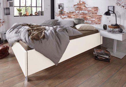 Wimex, home24 Bettgestell Level, Wimex Bett »Level by fresh to go Gästebett«, ohne Kopfteil, ideal unter Dachschrägen oder Fenster, Metallfüsse