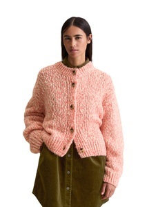 Marc O´Polo DENIM, Marc O'Polo DENIM Cardigan, melierte Struktur, lockere Form, Rundhals, Marc O'Polo DENIM Cardigan melierte Struktur, lockere Form, Rundhals