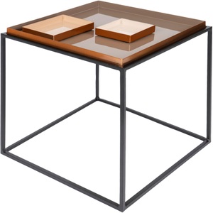 Kayoom, Kayoom Beistelltisch »Beistelltisch Famosa«, Bunter Tisch, Schalenmasse: 11 x 11 x 2 / 15,8 x 11 x 2 cm, Kayoom Beistelltisch »Famosa, Metall-Beistelltisch in quadratischer Form«, (1 St.), Bunter Tisch, Schalenmasse: 11 x 11 x 2 / 15,8 x 11 x 2 cm