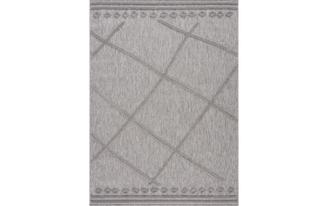 undefined, Teppich »Santorini«, quadratisch, - mm Höhe, Carpet City Teppich »In-& Outdoorteppich Santorini 58578, 3D-Effekt, Raute-Optik«, rechteckig, 5 mm Höhe, Wetterfest & UV-beständig für Terrasse, Balkon, Küche, Flur