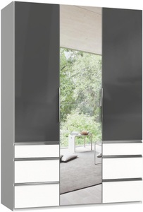 fresh to go, Fresh To Go Kleiderschrank »Level«, mit Glastüren, Wimex Kleiderschrank »Level by fresh to go«, mit Glas-und Spiegeltüren