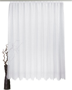 VHG, VHG Gardine »Layla«, (1 St.), Jacquard, Wirkgardine,weiss, VHG Gardine »Layla«, (1 St.), Jacquard, Wirkgardine,weiss