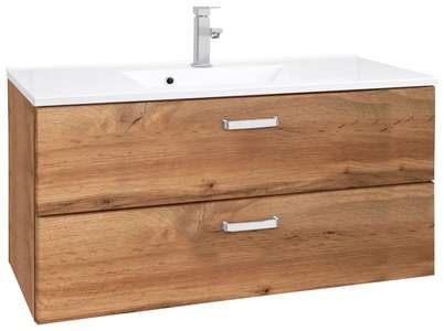 HELD MÖBEL, HELD MÖBEL Waschbeckenunterschrank »Ravenna«, welltime Waschbeckenunterschrank »Ravenna«, Badmöbel Waschtisch inkl. Waschbecken, Breite 100 cm, Soft-Close