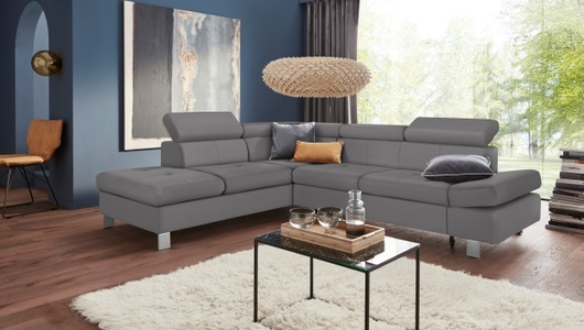 exxpo - sofa fashion, exxpo - sofa fashion Ecksofa, mit Kopf- bzw. Rückenverstellung, wahlweise mit Bettfunktion und Bettkasten, exxpo - sofa fashion Ecksofa »Fiji, L-Form« mit Kopf- bzw. Rückenverstellung, wahlweise mit Bettfunktion