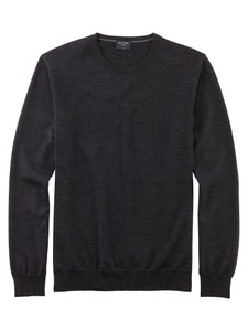 OLYMP Rundhalspullover »OLYMP Strick Casual«, moderner Strickpullover