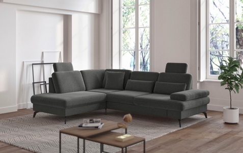 sit&more Ecksofa »Morris L-Form inkl. Sitztiefenverstellung«, wahlweise mit Bettfunktion, Bettkasten und Armteilverstellung
