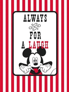 Komar, KOMAR XXL Poster »Mickey Mouse Laugh«, Komar Bild »Mickey Mouse Laugh«, Disney, (1 St.), Wandbild zur Dekoration im Kinderzimmer - ohne Rahmen