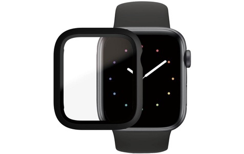 Apple, Panzerglass - Apple Watch (44 mm) Antibakterieller Hardcase Bumper + Display Schutzfolie (3641) - Schwarz / Transparent, Panzerglass Displayschutz Full Body Apple Watch 6/SE (44 mm) Schwarz