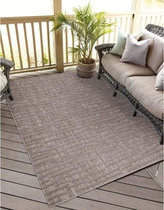 Carpet City, Carpet City Teppich »Santorini«, rechteckig, 5 mm Höhe, 3D-Effekt, für Wohnzimmer, Flur, Küche, Wintergarten, Balkon, Wetterfest & UV-beständig, Carpet City Teppich »In-& Outdoorteppich Santorini 450, 3D-Effekt, Gestreift«, rechteckig, 5 mm Höhe, Wetterfest & UV-beständig für Terrasse, Balkon, Küche, Flur