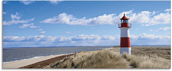 Artland Glasbild »Leuchtturm Sylt«