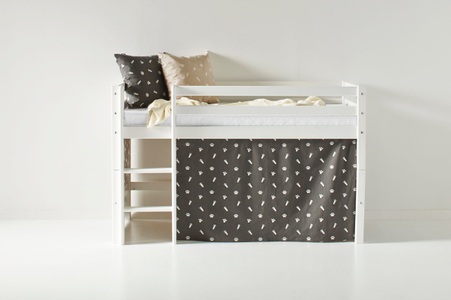 Hoppekids, Hoppekids Hochbett, mit Matratze und Textil-Set, 