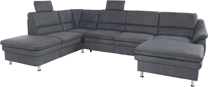 SIT&MORE, sit&more Wohnlandschaft, sit&more Wohnlandschaft »Cardoso U-Form« mit Federkern und Kopfstützen, mit Bettfunktion und Relaxfunktion