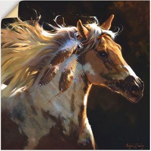 Artland, Artland Wandbild »Geisterpferd«, Artland Wandfolie »Geisterpferd«, Haustiere, (1 St.), selbstklebend