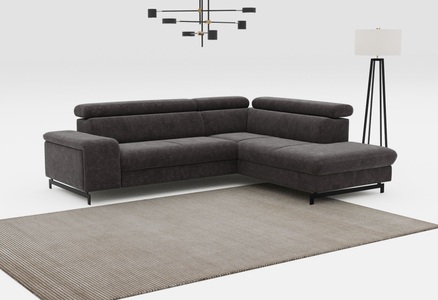 COTTA Ecksofa »Emma L-Form«, mit Kopfteilverstellung, wahlweise mit Bettfunktion & Bettkasten