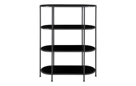 House nordic, House Nordic Regal Vita 111 x 85 cm, Schwarz, 
