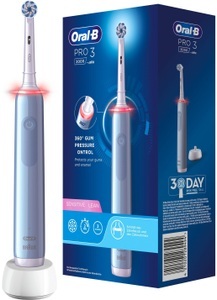 Braun, Oral-B Pro 3 3000 Sensitive Clean, Elektrische Zahnbürste, Oral-B Oral-B Elektrische Zahnbürste Pro 33000 Sensitive Clean Blue