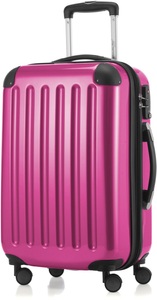 Hauptstadtkoffer, HAUPTSTADTKOFFER Hartschalentrolley mit 4 Doppelrollen, »Alex mit TSA Schloss«, Alex - Handgepäck Hartschale glänzend mit TSA in Magenta