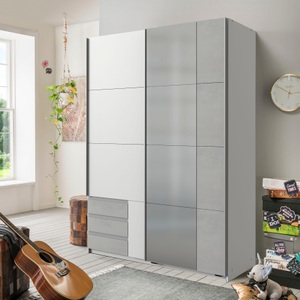 Wimex, Wimex Schwebetürenschrank »Emden«, mit Schubkästen, Wimex Schwebetürenschrank »Emden moderner Kleiderschrank mit Spiegel und Schubladen BESTSELLER«, Schlafzimmer Schrank Garderobenschrank mit Schwebetüren Topseller
