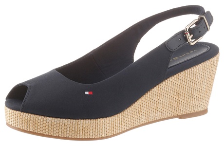 Tommy Hilfiger, Tommy Hilfiger Iconic Elba Sling Back Wedge-41 Grösse 41 Damen, Tommy Hilfiger Iconic Elba Sling Back Wedge-41 41
