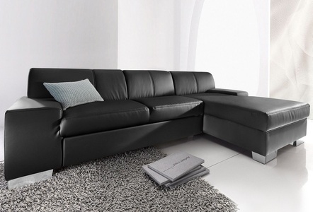 DOMO collection, DOMO collection Ecksofa, DOMO collection Ecksofa »Star, zeitlose Formensprache, elegante Optik, L-Form«, wahlweise mit Bettfunktion