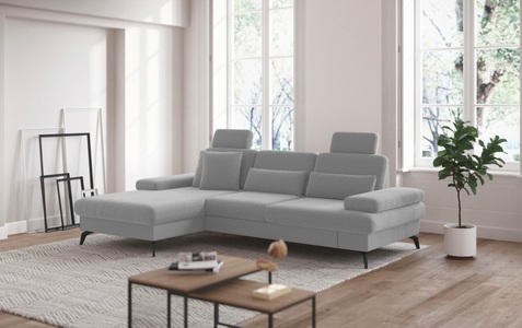 sit&more Ecksofa »Morris L-Form inkl. Sitztiefenverstellung«, wahlweise mit Bettfunktion, Bettkasten und Armteilverstellung