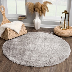 Sanat Hochflor-Teppich »Porto«, rund, 45 mm Höhe, Wohnzimmer, Langflor, Shaggy Teppich