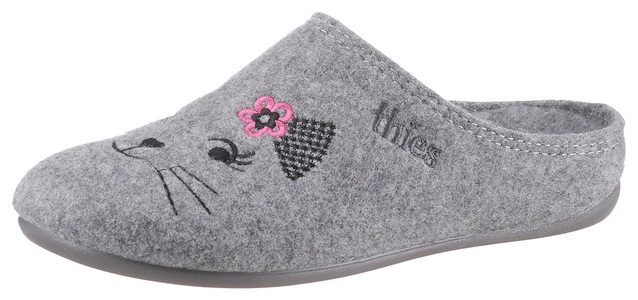 THIES, Pantolette THIES grau Größe: 40, Pantolette THIES grau Größe: 40