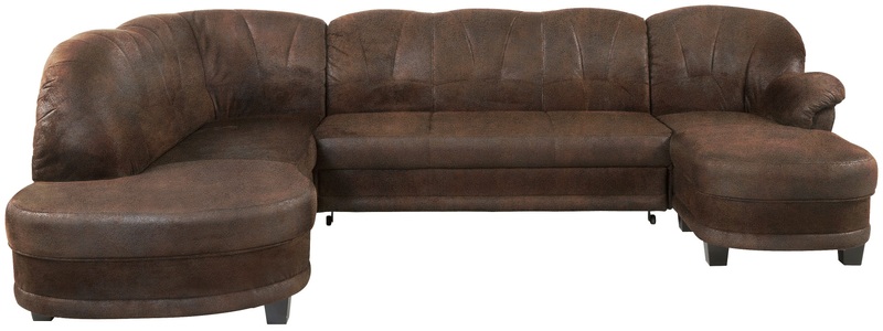HOME AFFAIRE, Home affaire Wohnlandschaft »Camelita«, wahlweise mit Bettfunktion, Home affaire Wohnlandschaft »Camelita, viel Platz, bequem und zeitlos, Breite 289cm, U-Form« wahlweise mit Bettfunktion