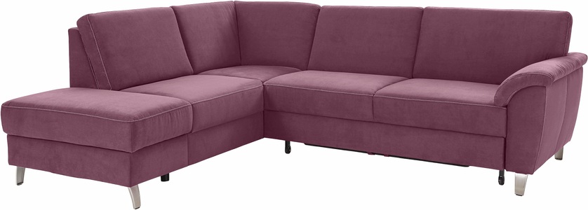 SIT&MORE, sit&more Ecksofa, sit&more Ecksofa »Texel L-Form«, mit Federkern, wahlweise mit Bettfunktion und Bettkasten