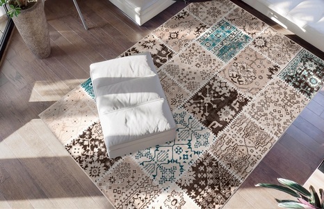 me gusta Teppich »Ariya 425«, rechteckig, 6 mm Höhe, Flachflor, gekettelt, Wohnzimmer