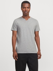 Jack & Jones T-Shirt »JJESPLIT NECK TEE SS NOOS«, mit V-Ausschnitt