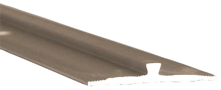 Slate Lite, Slate Lite Abschlussprofil »Stossprofil F-Line«, (1 St.), kleben oder schrauben, Stahloptik, 