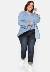 Sheego Stretch-Jeans, LANA mit Used-Effekten