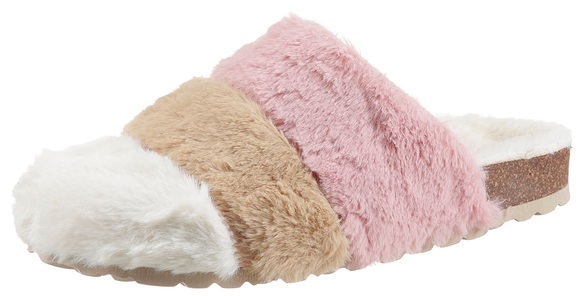 CITY WALK, CITY WALK Clog, aus kuscheligem Fellimitat, 