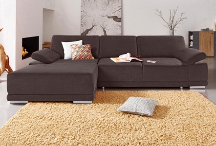 SIT&MORE, sit&more Ecksofa, sit&more Ecksofa »Coria L-Form«, mit XL-Recamiere, wahlweise mit Bettfunktion
