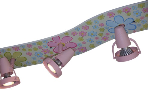 niermann STAND BY, niermann STAND BY niermann STAND BY Deckenlampe, niermann Deckenleuchte »Bunte Blumen«, 5 flammig, Leuchtmittel GU10 ohne Leuchtmittel, Strahlerleiste Bunte Blumen, XXL