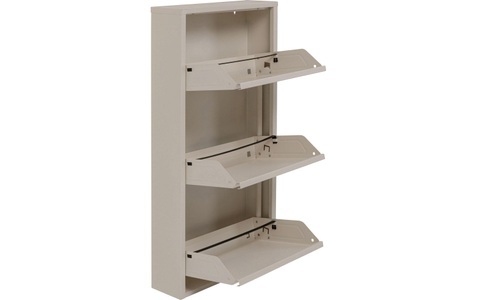 Kare Design, Schuhkipper Caruso 3-er creme, Kare Design Schuhschrank »Caruso«