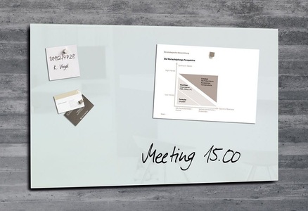 Sigel, Sigel Glas-Magnetboard artverum® (B x H x T) 780 x 480 x 15 mm Super-Weiß GL131, Sigel Glas-Magnettafel Artverum Super-Weiß (B x H) 78 cm x 48 cm GL131