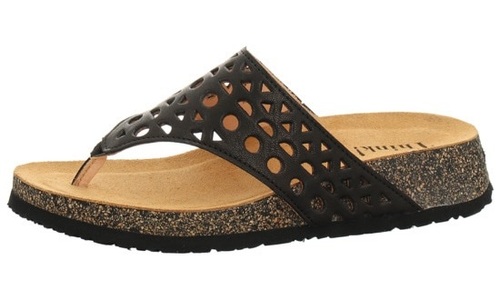 Think!, Think! Zehentrenner »Koak«, Think! Zehentrenner »Koak«, Sommerschuh, Schlappen mit stylischem Lochmuster