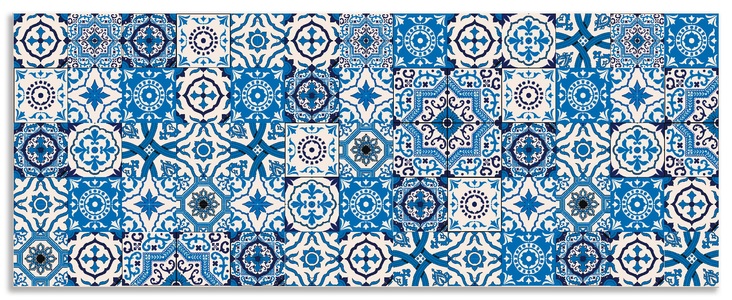 Artland, Artland Küchenrückwand »Orientalische Fliesen«, Artland Küchenrückwand »Orientalische Fliesen«, (1 tlg.), Alu Spritzschutz mit Klebeband, einfache Montage