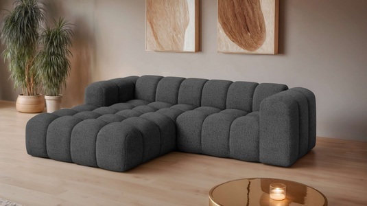 GOODproduct, GOODproduct Ecksofa »KALLIE Design-Sofa mit Wellenunterfederung, Bubble-Optik, 248/186/72cm« moderne Steppung, hoher Sitzkomfort und modernes Design, GOODproduct Ecksofa »KALLIE L-Form, 248 cm - OTTO. Verlässliche Qualität.« Bubble Optik, moderne Steppung, hoher Sitzkomfort