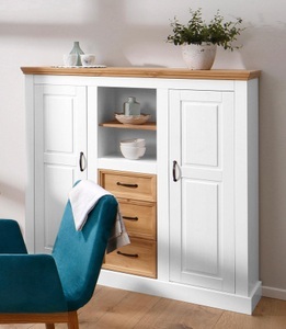HOME AFFAIRE, Home affaire Highboard »Selma«, Breite 130 cm, Home affaire Highboard »Selma«, Stauraumschrank, Breite 130 cm