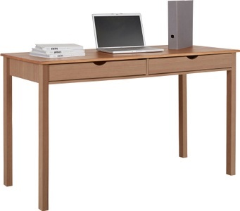 MY HOME, my home Schreibtisch »Gava«, aus massiven Kiefernholz, mit praktischen Griffmulden, in unterschiedlichen Farbvarianten, Breite 140 cm, INOSIGN Schreibtisch »Gava«, aus massiven Kiefernholz, mit praktischen Griffmulden, Breite 140 cm