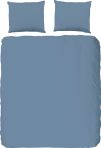 hip, HIP Bettwäsche-Set Uni 135 x 200 cm Eisblau, hip Bettwäsche »Hip Uni«, 100% Baumwolle, Mako-Satin, 135x200, Unifarben Weiss, Reissverschluss