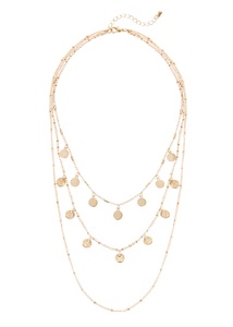 Lascana, LASCANA Kette mit Anhänger, mehrreihig mit Anhänger, LASCANA Kette mit Anhänger, mehrreihiges Kettenset mit Anhänger, Halskette, Halsschmuck