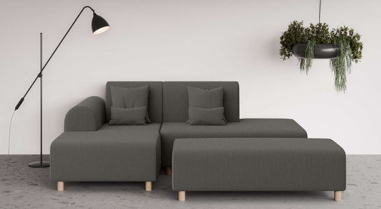 INOSIGN Ecksofa »Suyala«, L-Form mit Hocker